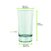 Bicchierino da shot cilindrico - 34 ml - Ø 3,5 cm - H 7,5 cm - 48 unità - dimensions