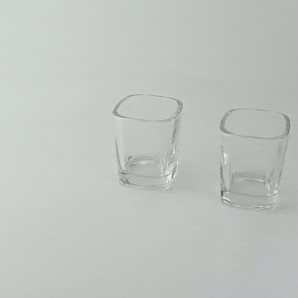 Bicchierino da shot quadrato "Quadra" - 50 ml - Ø 5 cm - H 6 cm - 48 unità