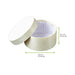 Scatola rotonda in legno FSC con carta antigrasso per cottura in forno - 100 ml - Ø 7,9 cm - H 4,2 cm - 120 unità - dimensions
