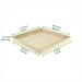 Vassoio pasto quadrato in legno "Noa" - 31 cm x 31 cm x 4 cm - 10 unità - dimensions