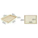 Vassoio pasto rettangolare in legno "Noa" - 39 cm x 29 cm x 4 cm - 10 unità - dimensions