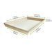 Vassoio pasto rettangolare in legno "Noa" - 45 cm x 30 cm x 4 cm - 10 unità - dimensions