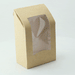 Scatola per wrap in cartone marrone con finestra (5% di plastica) - 9,5 cm x 5,4 cm x 15,2 cm - 600 unità