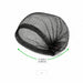 Cuffia a clip in tessuto non tessuto PP nera - Ø 48 cm - 100 unità - dimensions