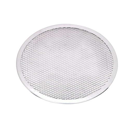 Retina rotonda per pizza in alluminio forata - Ø 27,94 cm - H 0,4 cm - 12 unità