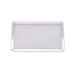 Teglia forata rettangolare per pizza in alluminio - 30 cm x 20 cm x 1 cm - 12 unità