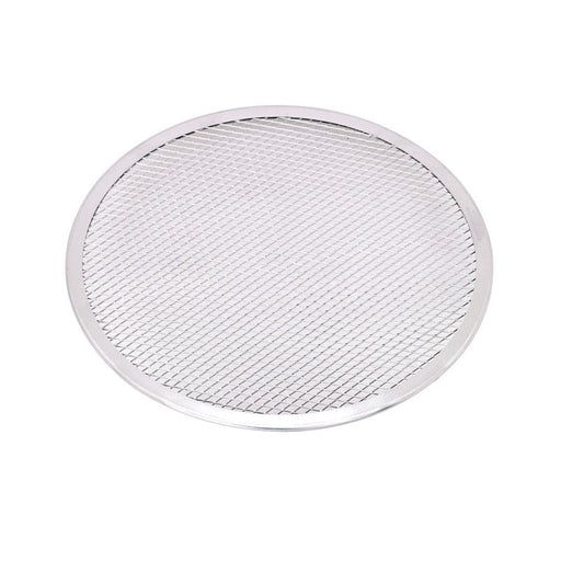 Retina rotonda per pizza in alluminio forata - Ø 30,5 cm - H 0,4 cm - 12 unità