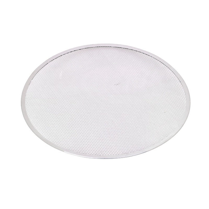 Retina rotonda per pizza in alluminio forata - Ø 50,8 cm - H 0,4 cm - 12 unità