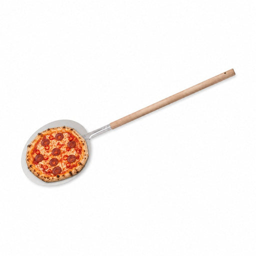Pala per pizza rotonda con manico in legno - Ø 30,5 cm - L 95 cm - 12 unità