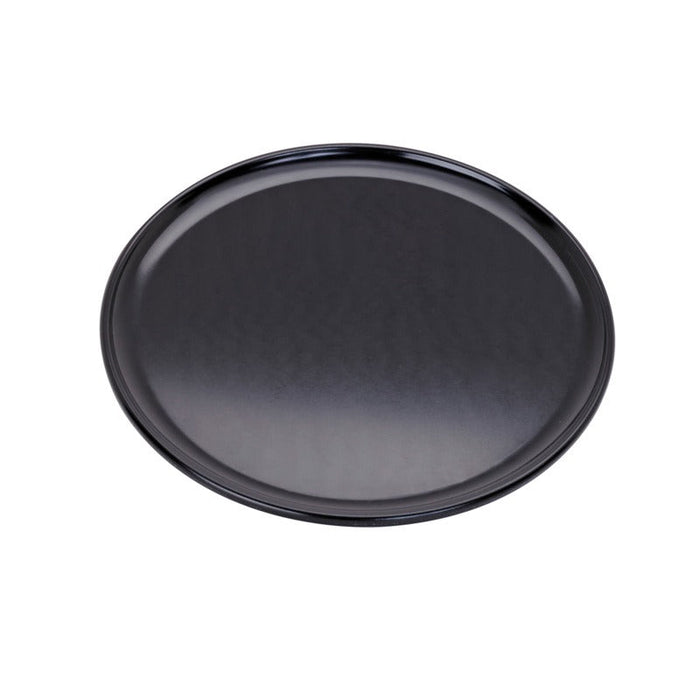 Vassoio per pizza nero in alluminio anodizzato - Ø 22,8 cm - 12 unità