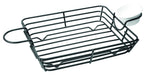 Cestino rettangolare in metallo nero con portacoppetta - 31 cm x 18 cm x 6 cm - 6 unità