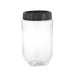 Bokolock - 1000 ml PET con coperchio grigio - Ø 10 cm - H 17 cm - 24 unità
