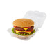 Scatola per hamburger riutilizzabile trasparente - 16 cm x 13 cm x 9 cm - 24 unità