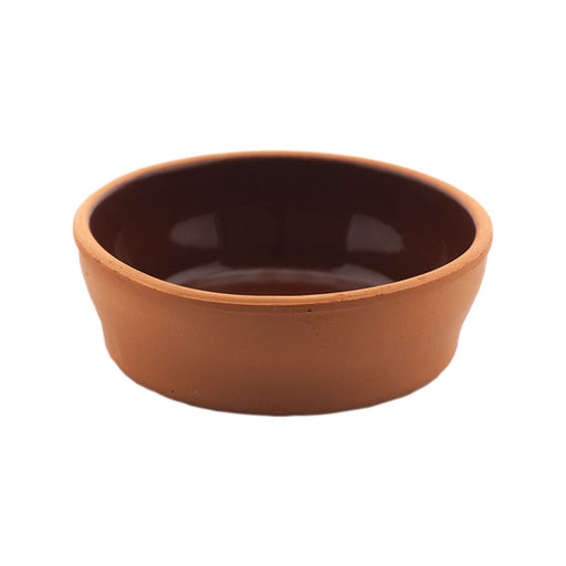 Ciotola rotonda in terracotta smaltata all'interno "Ceramik" - 200 ml - Ø 11 cm - H 4 cm - 32 unità