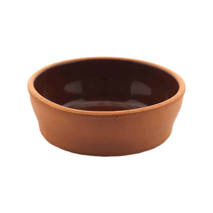 Ciotola rotonda in terracotta smaltata all'interno "Ceramik" - 200 ml - Ø 11 cm - H 4 cm - 32 unità