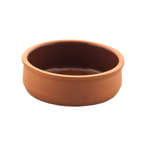 Ciotola rotonda in terracotta smaltata all'interno "Ceramik" - 500 ml - Ø 14,5 cm - H 4,5 cm - 44 unità
