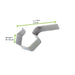 Clip di chiusura in acciaio inox per vasetto Weck - 3 cm x 1,5 cm x 0,1 cm - 12 unità - dimensions