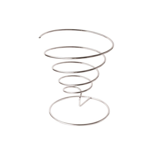 Supporto in acciaio inox a forma di cono a spirale - Ø 13 cm - H 13,7 cm - 6 unità