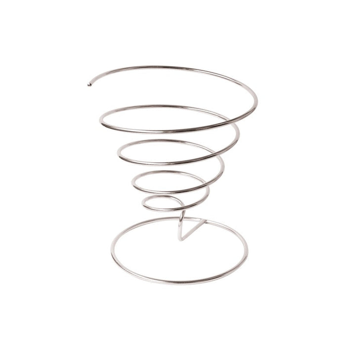 Supporto in acciaio inox a forma di cono a spirale - Ø 13 cm - H 13,7 cm - 6 unità