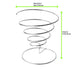 Supporto in acciaio inox a forma di cono a spirale - Ø 13 cm - H 13,7 cm - 6 unità - dimensions