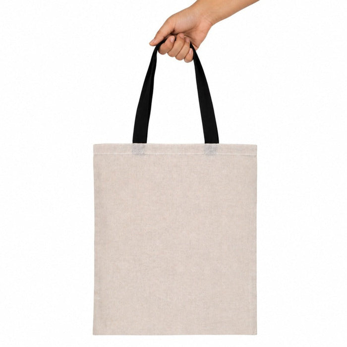 Tote bag con manici neri - 38 cm x 45 cm - 100 unità