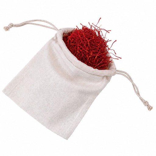 Sacchetto multiuso in cotone con chiusura a cordoncino taglia XS - 15 cm x 20 cm - 50 unità