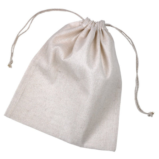 Sacchetto multiuso in cotone con chiusura a cordoncino taglia M - 25 cm x 30 cm - 50 unità