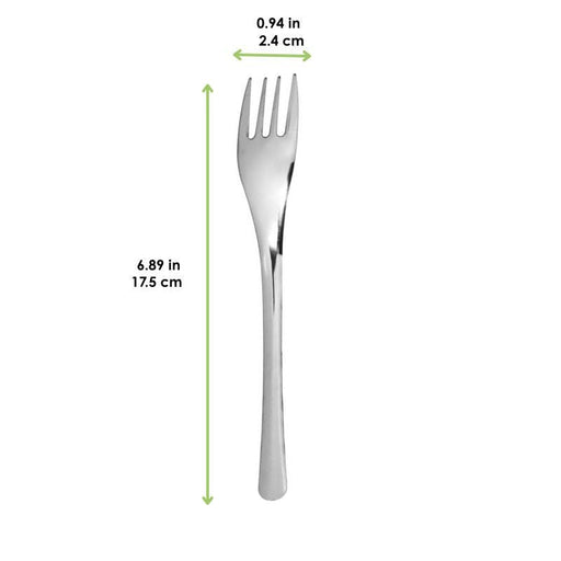 Forchetta in acciaio inox "Noxcut" - 17,5 cm - 500 unità - dimensions