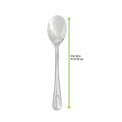 Cucchiaio da minestra in acciaio inox con astuccio - 15,9 cm - 500 unità