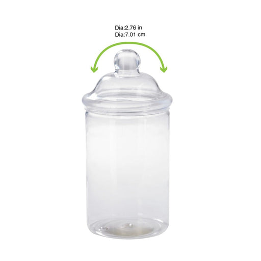 Coperchio a cupola trasparente per deli jar - Ø 6,9 cm - H 5,5 cm - Compatibile con 294DELI180, 294DELI250, 294DELI300, 294DELI400 - 225 unità - dimensions