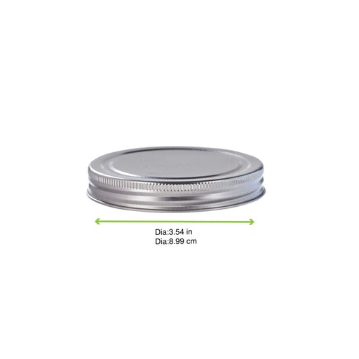 Coperchio in alluminio nero per deli jar 500/750/ - 1000ml - Ø 8,9 cm - Compatibile con 294DELI1000, 294DELI500, 294DELI750 - 80 unità - dimensions