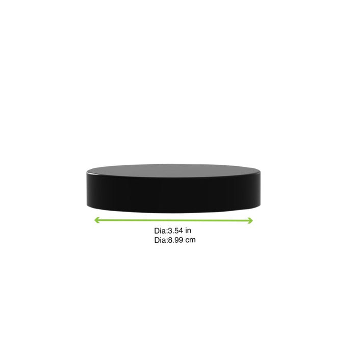 Coperchio in PP nero per deli jar - Ø 8,9 cm - Compatibile con 294DELI1000, 294DELI500, 294DELI750 - 80 unità - dimensions