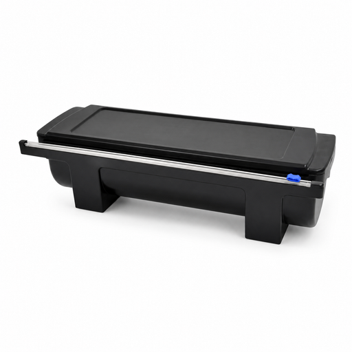Dispenser con taglierina nero per pellicola e alluminio 29-33 cm - 52,4 cm x 19,8 cm x 15,5 cm - 1 unità