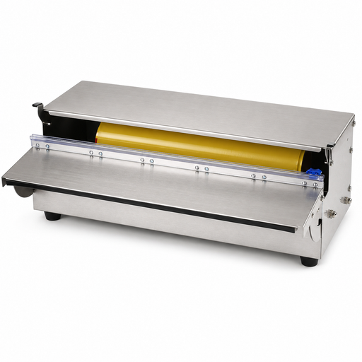Dispenser in acciaio inox per pellicola, alluminio e carta da forno - 50 cm x 28 cm x 15 cm - 1 unità