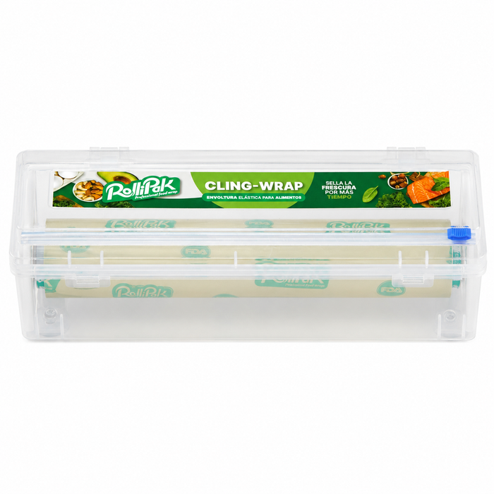 Dispenser nero per pellicola, alluminio e carta 29-50 cm - 55,5 cm x 14 cm x 15 cm - 1 unità