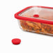 Tappo di ricambio in silicone per coperchio GN in vetro temperato - 2,4 cm x 2,4 cm x 1,1 cm - 12 unità