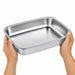 Vaschetta termosigillabile gastronorm 1/2 in acciaio inox - 32,5 cm x 26,5 cm x 5,2 cm - 24 unità
