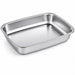 Vaschetta termosigillabile gastronorm 1/2 in acciaio inox - 32,5 cm x 26,5 cm x 5,2 cm - 24 unità