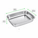 Vaschetta termosigillabile gastronorm 1/2 in acciaio inox - 32,5 cm x 26,5 cm x 5,2 cm - 24 unità - dimensions