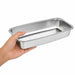 Vaschetta termosigillabile gastronorm 1/3 in acciaio inox - 32,5 cm x 17,2 cm x 5,5 cm - 36 unità