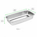 Vaschetta termosigillabile gastronorm 1/3 in acciaio inox - 32,5 cm x 17,2 cm x 5,5 cm - 36 unità - dimensions
