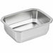 Vaschetta termosigillabile gastronorm 1/8 in acciaio inox - 16 cm x 13 cm x 4,5 cm - 48 unità