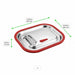 Coperchio GN 1/2 in silicone e acciaio inox argentato - 32,5 cm x 26,5 cm x 1,5 cm - Compatibile con 294GNSS1240, 294GNSS1265 - 12 unità - dimensions