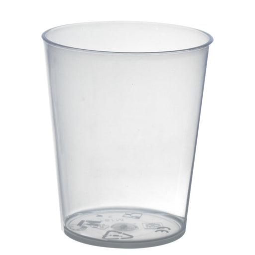 Bicchiere Cupoly in plastica PP riutilizzabile - 200 ml - Ø 7,3 cm - H 8,5 cm - 18 unità