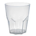 Bicchiere sfaccettato Cupoly in plastica PP riutilizzabile - 370 ml - Ø 8,7 cm - H 9,9 cm - 12 unità