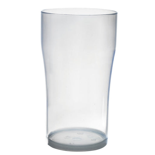 Bicchiere da birra Cupoly da una pinta in plastica PP riutilizzabile - 696 ml - Ø 8,8 cm - H 15,5 cm - 6 unità
