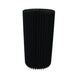 Tavolo luminoso pieghevole nero con ripiano in acrilico - Ø 50 cm - H 100 cm - 2 unità