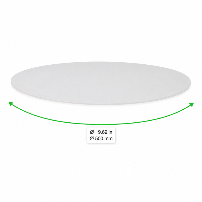 Vassoio rotondo in acrilico trasparente - Ø 50 cm - 10 unità