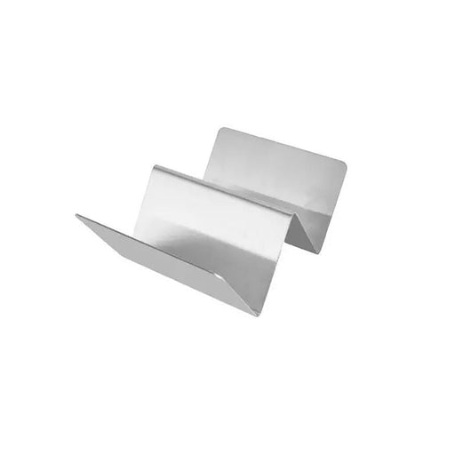 Supporto in acciaio inox per 2 tacos - 12,4 cm x 10 cm x 5,7 cm - 6 unità