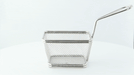 Mini cestello per friggitrice rettangolare in metallo - 10,5 cm x 8,5 cm x 6,5 cm - 6 unità